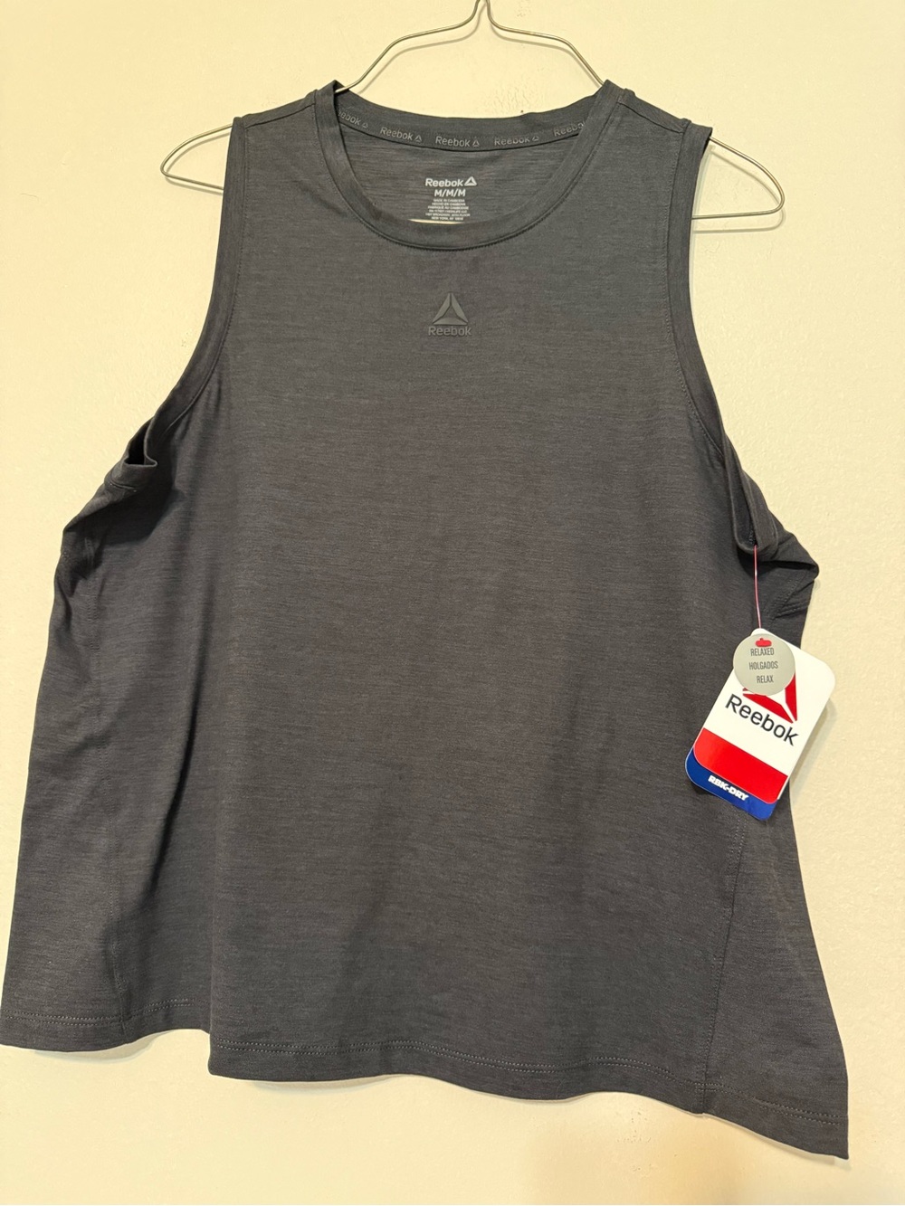 Reebok Women's Dark Gray Sleeveless Athletic Tank